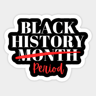 Black History Month Period Sticker